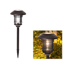 Traditional Black Solar Power Floor Lights Outdoor