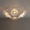 Vintage Lotus Leaf Glass Ceiling Light