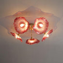Vintage Lotus Leaf Glass Ceiling Light