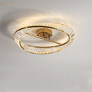 Modern Round LED Crystal Ceiling Lamp For Living Room