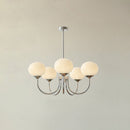 Bubble Pink Glass Marshmallow Chandelier