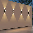 LED Waterproof Up and Down Black Outdoor Wall Lighting