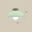 Retro Round Glass Living Room Ceiling Lights