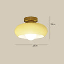 Retro Round Glass Living Room Ceiling Lights