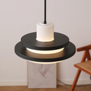Middle Century Double layer Bauhaus Equator Glass Pendant Light