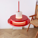 Middle Century Double layer Bauhaus Equator Glass Pendant Light