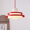 Middle Century Double layer Bauhaus Equator Glass Pendant Light