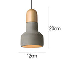 Minimalist Colorful Cement Pendant Lights For Living Room