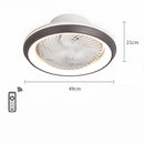 Enclosed Ceiling Fan with LED Light, 6 Speeds, Dimmable, Remote Control Ceiling Fan With Light