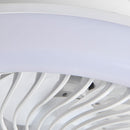 Enclosed Ceiling Fan with LED Light, 6 Speeds, Dimmable, Remote Control Ceiling Fan With Light