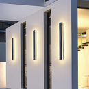 Modern Bright Long Black Led Exterior Wall Lights