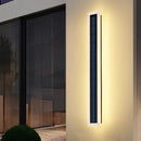 Modern Bright Long Black Led Exterior Wall Lights