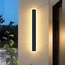 Modern Bright Long Black Led Exterior Wall Lights