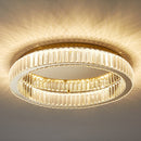 Round Crystal Ceiling Lights in Gold Colour