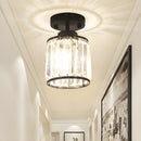Modern Crystal Semi Flush Mount Hallway Ceiling Light