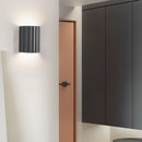 Modern Half-Circle Resin Wall Sconce For Living Room