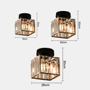 Semi Flush Mount Ceiling Lights, Modern Crystal Hallway Ceiling Lamp