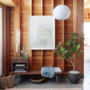 Nordic White Lantern Saucer Pendant Light For Living Room