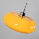 Vintage Bauhaus Round Glass Pendant Light