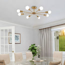 Nordic Iron Multi-Head Living Room Ceiling Lights