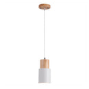 Modern Macaron Cylinder Iron Pendant Light