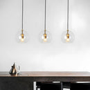 Modern Glass Globe LED Pendant Lights Kitchen Island