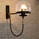 Nordic Retro Style Glass Ball Wall Lamp