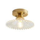 Nordic Glass Semi-Flush Mount Ceiling Light