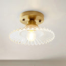 Nordic Glass Semi-Flush Mount Ceiling Light