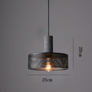 Modern Iron Grey Hanging Light Pendant Lampshade
