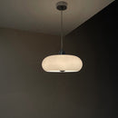 Vintage Bauhaus Round Glass Pendant Light