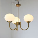 Bubble Pink Glass Marshmallow Chandelier