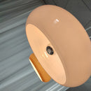 Vintage Bauhaus Round Glass Pendant Light