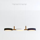 Contemporary Metal Cylinder Multi Light Nordic Pendant Light
