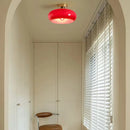 Retro Round Glass Living Room Ceiling Lights