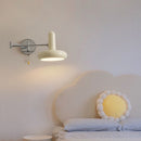 Retro Capsule White Swing Arm Wall Lamp