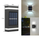 Solar Waterproof UP and Down Wall Lights Night to Dawn LED Solar Wall Lamps for Backyard Garden Garage