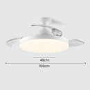 Simple Low Profile Bedroom Ceiling Fan With LED Light