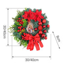 Modern Christmas Wreath Ornament Warm LED Christmas Lightings