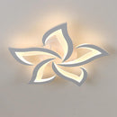 Contemporary Flower Shape Iron LED Ceiling Light For Living Room