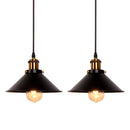 Industrial Retro Black Iron Kitchen Hanging Pendant Light