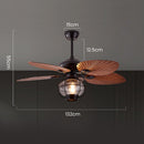 Black Creative Flying Ceiling Fans with Outdoor Lighting