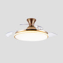 Simple Low Profile Bedroom Ceiling Fan With LED Light