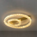 Modern Luxury K9 Crystal Ceiling Lights LED Gold Flush Mount Light Fixtures