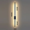 Industrial Minimalist Long LED Iron Wall Lights For Living Room