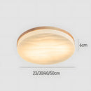 Retro Minimal Decor Wood Living Room LED Ceiling Light