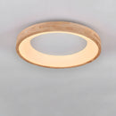Flush Mount Ceiling Light Round Wooden LED Ceiling Lights