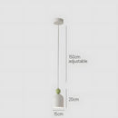 Compact Minimalist Iron Pendant Lights For Living Room