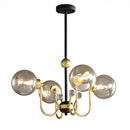 Black Adjustable Sputnik Chandeliers
