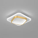 Square LED Gold Living Room Ceiling Lights